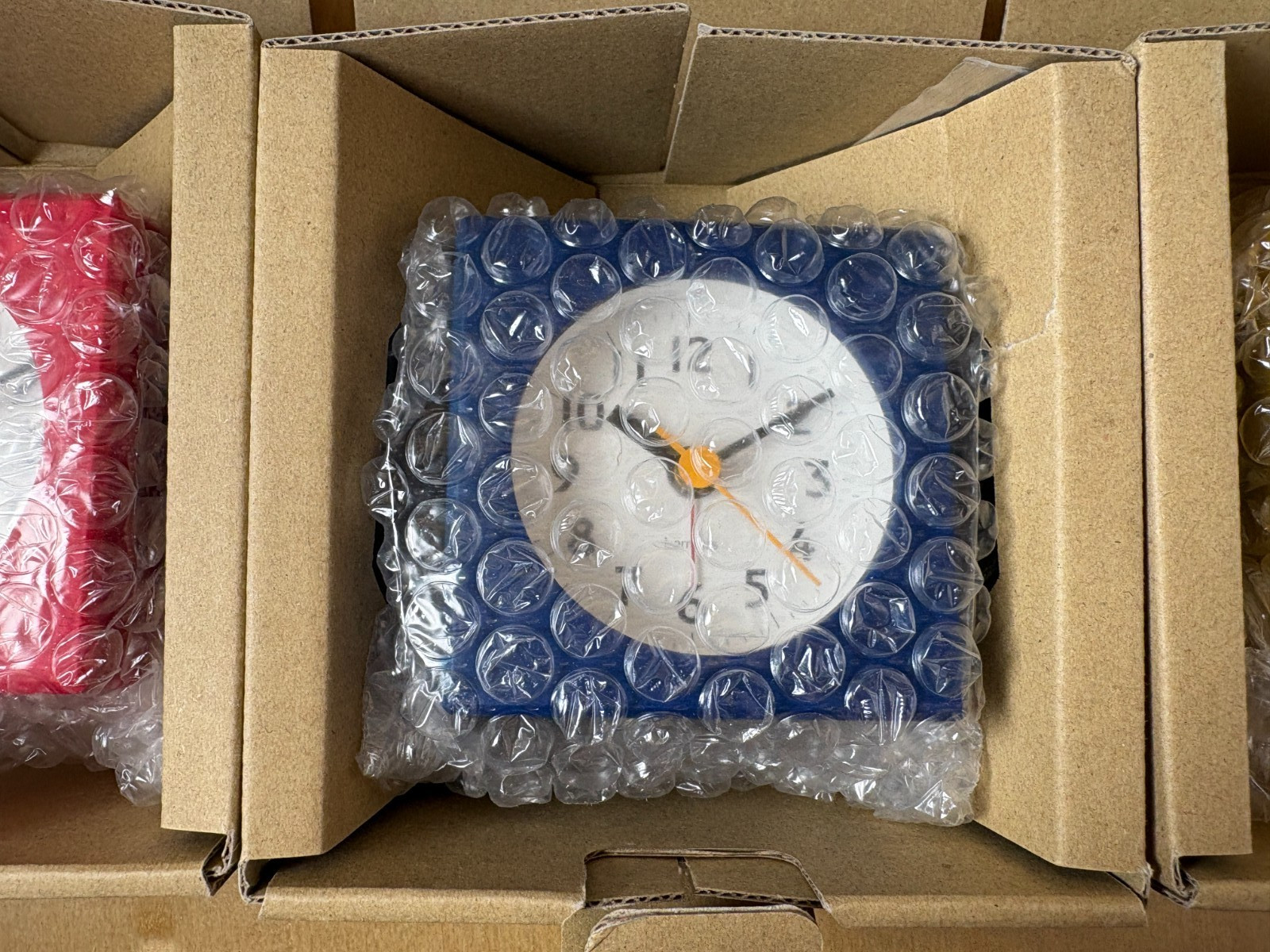 NEW Lemnos Table Clock PA18-02 – Wood / Analog Alarm Clock Farbe Japan
