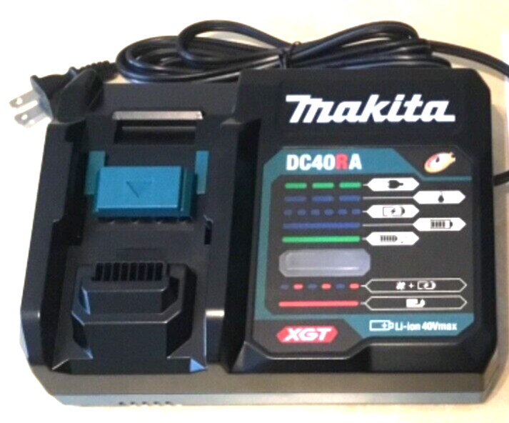 Makita DC40RA 40V Max XGT Lithium Ion Battery Charger Optimum Rapid Charger