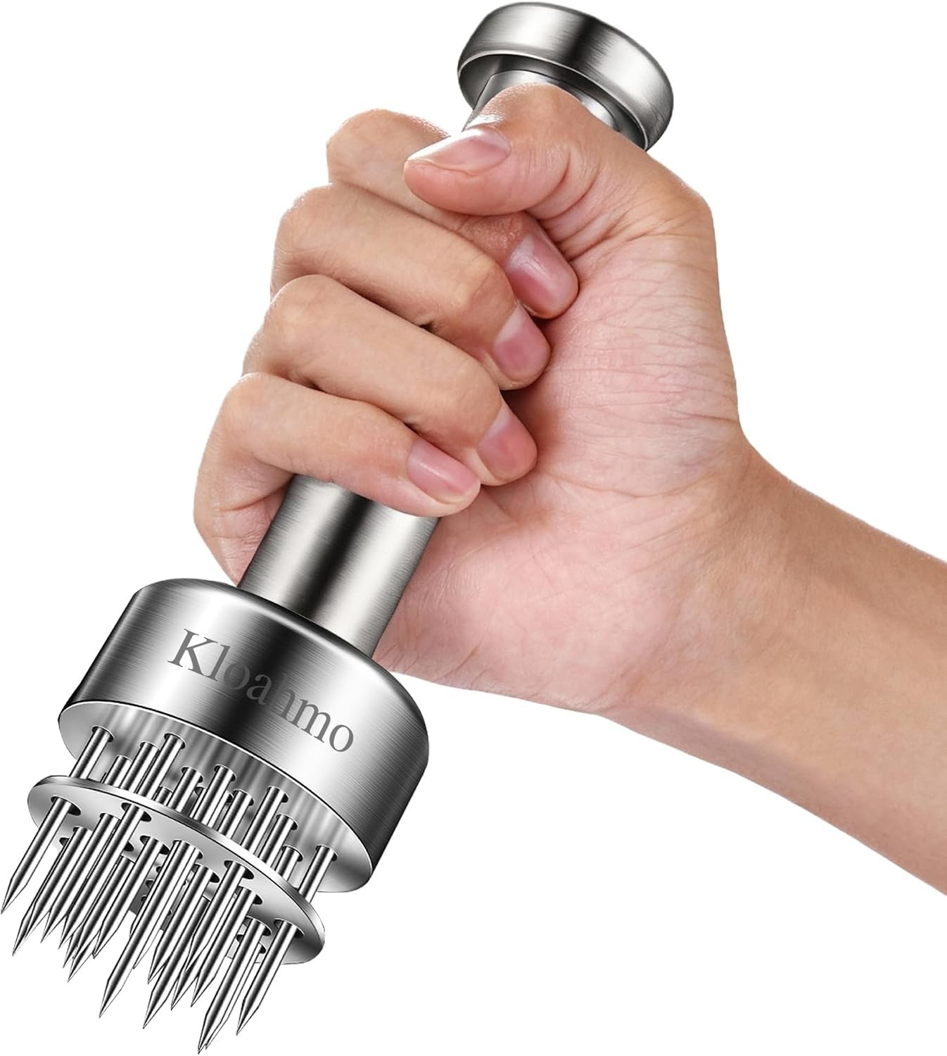 Stainless Steel Meat Tenderizer Tool, 21 Sharp Needles, Meat Piercing, Tender…