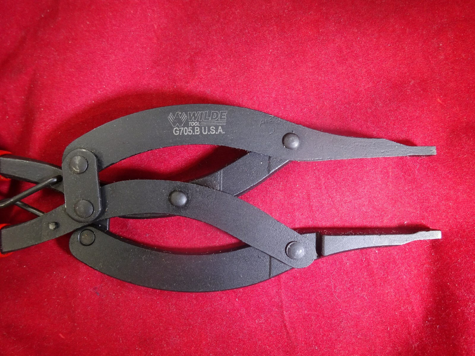 WILDE TOOL G705B 10”Straight Compound LockRing Pliers Snap Retaining USA Made