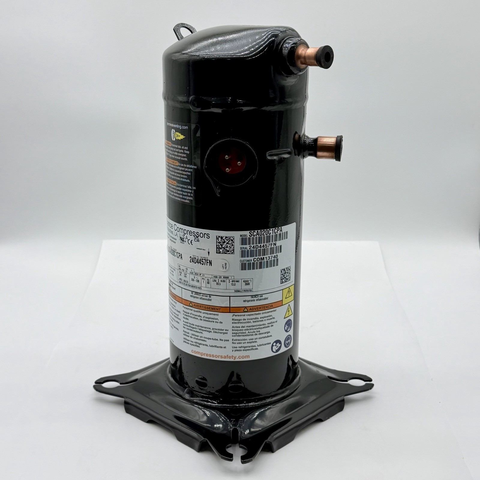 Copeland Alliance ZP20K7E-PFV R410A 2 Ton Replaces ZP20K5E-PFV-130 ZP20K6E-PFV