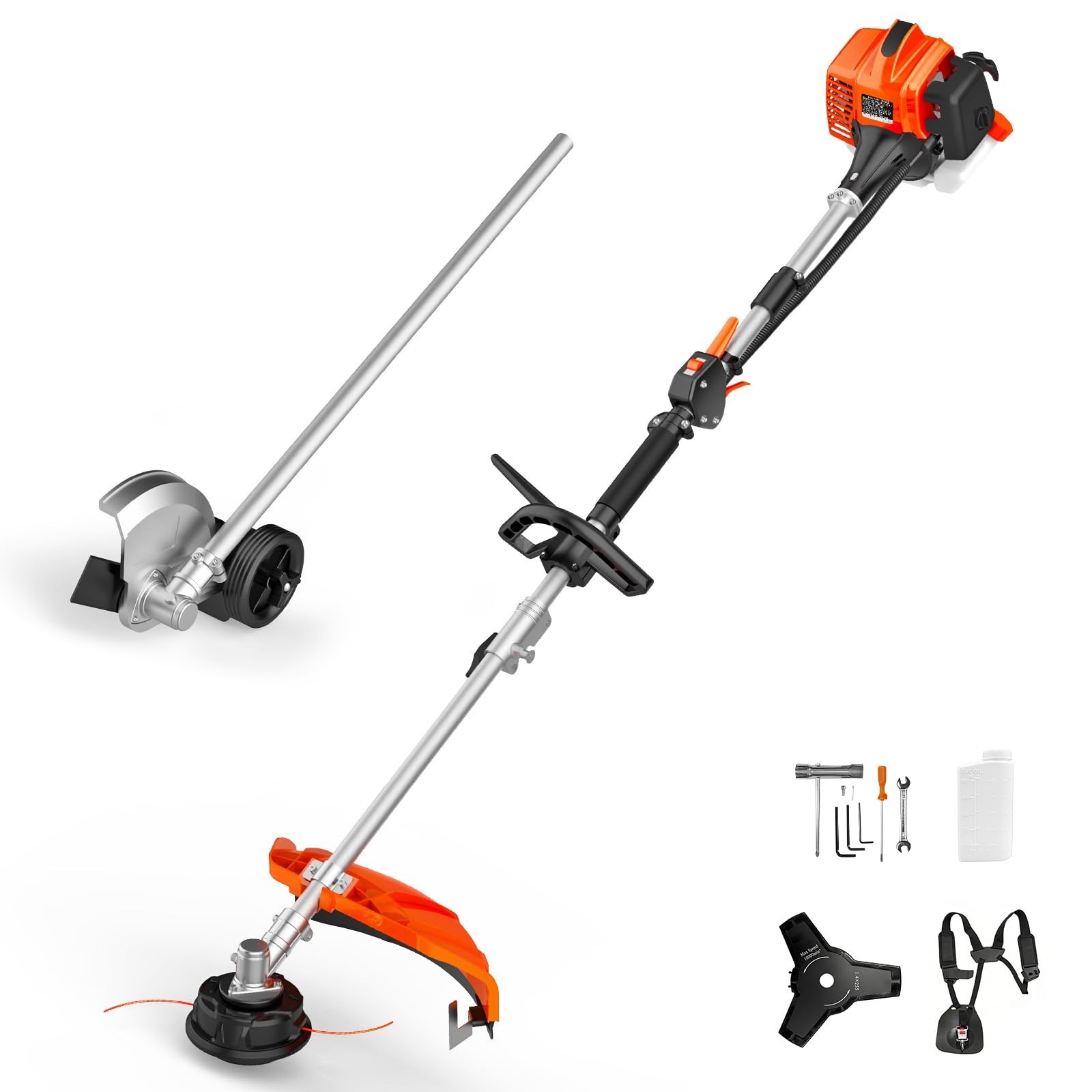 NEOTEC 3-in-1 Multi-Functional Trimming Tools Gas Hedge Trimmer 26CC Weed Eater