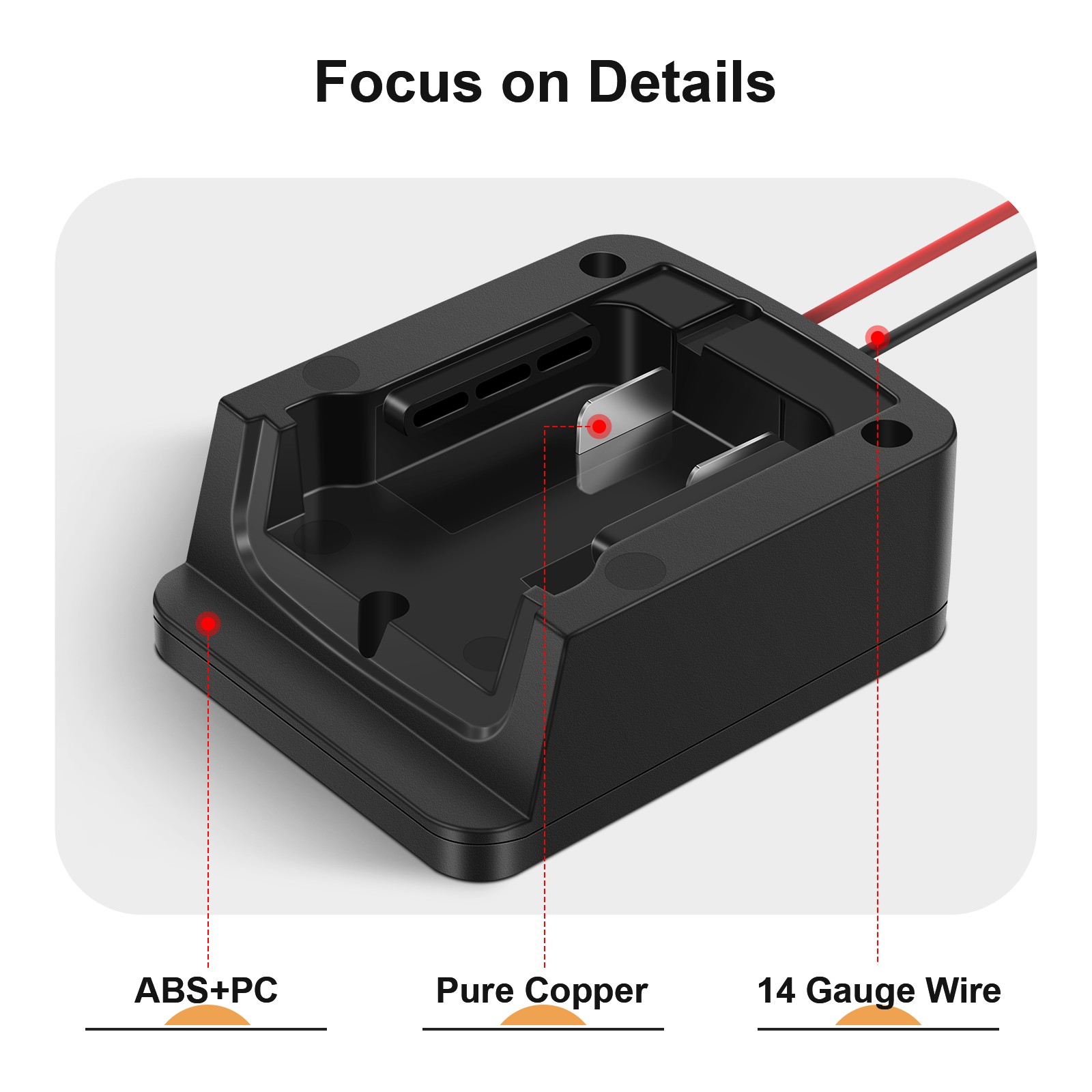 DIY Power Wheels Adapter Connect Compatible With Milwaukee M18 18V Battery Dock
