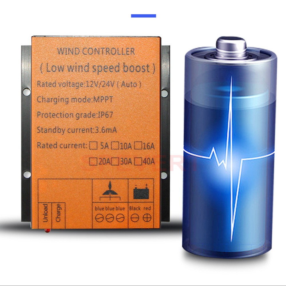 800W-1000W-3000W Wind Turbine Generator 12/24- 48V MPPT Charge Controller Regler