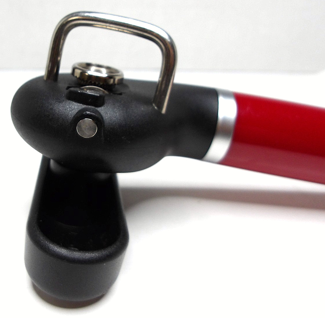 KitchenAid Clean Edge Can Opener, Smooth Edge, Manual, Red, 7.5 in