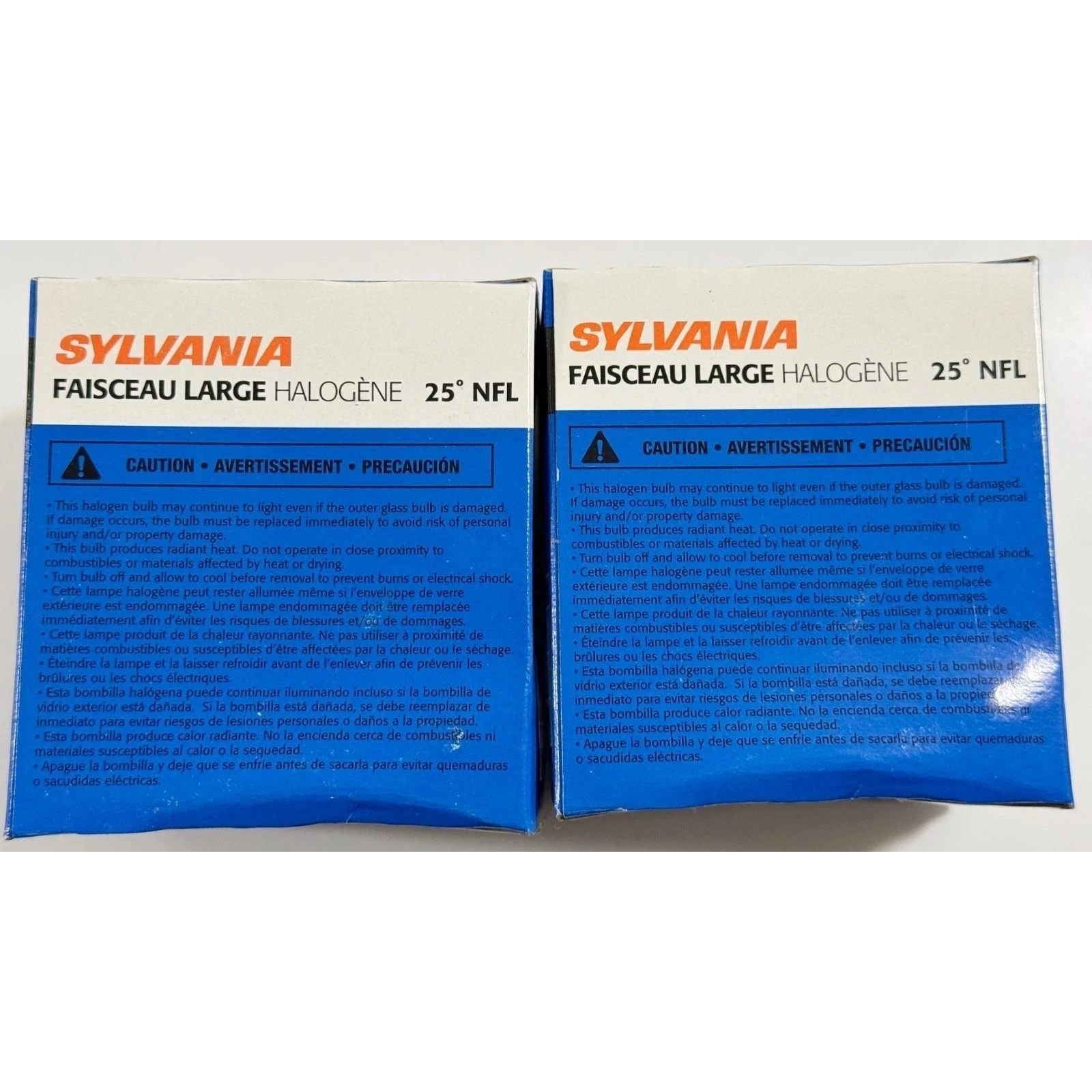 Sylvania Flood Light Bulbs 2 Pack PAR 30 50W 120V 25 Degree NFL 660 Lumens