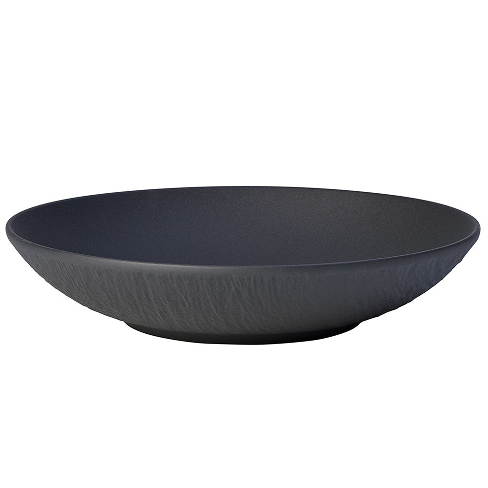 Villeroy & Boch Manufacture Rock Flat Bowl Black 24cm