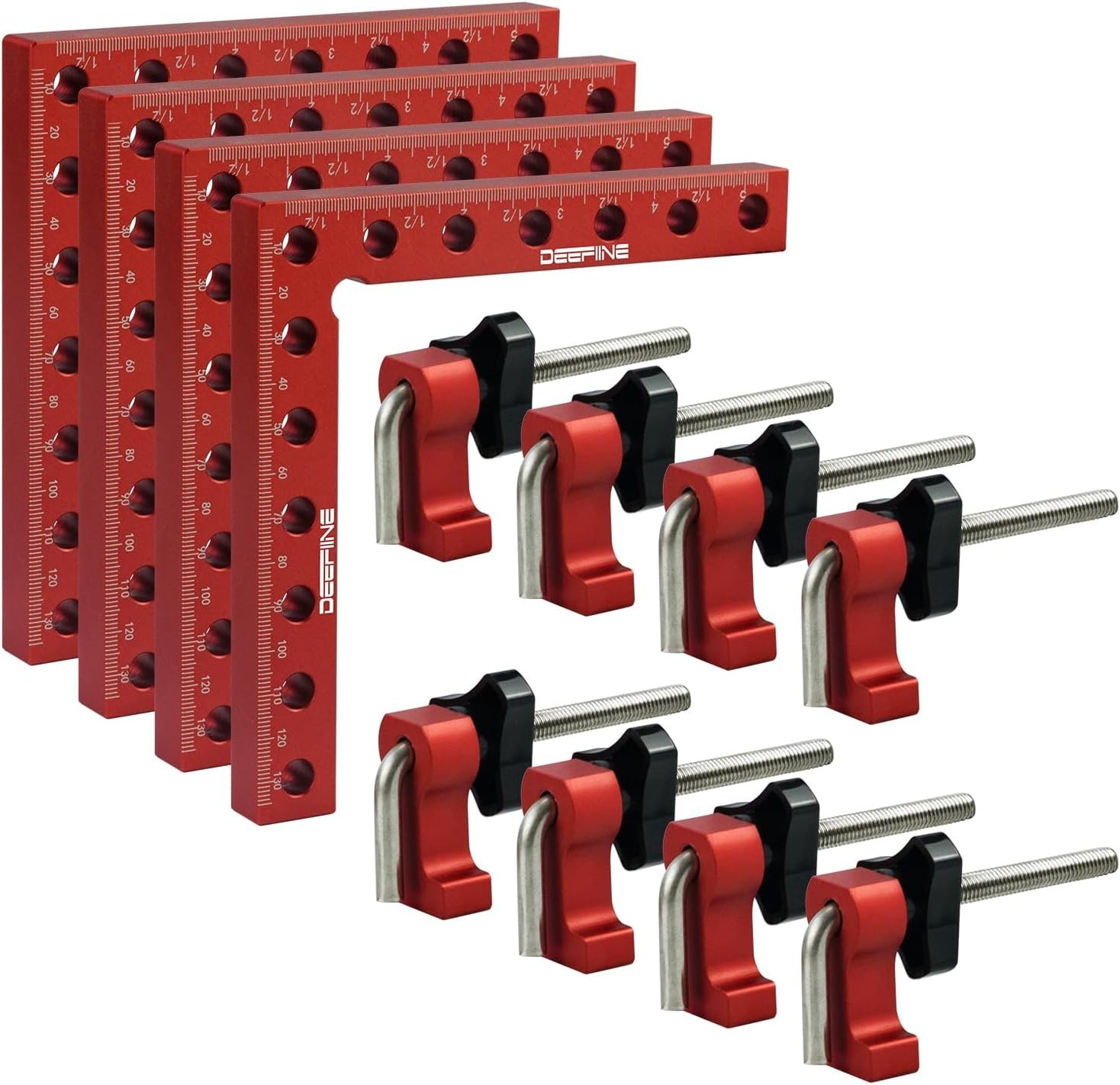 90 Degree Positioning Squares Right Angle Clamps 5.5″ x 5.5″,Aluminum Alloy W…