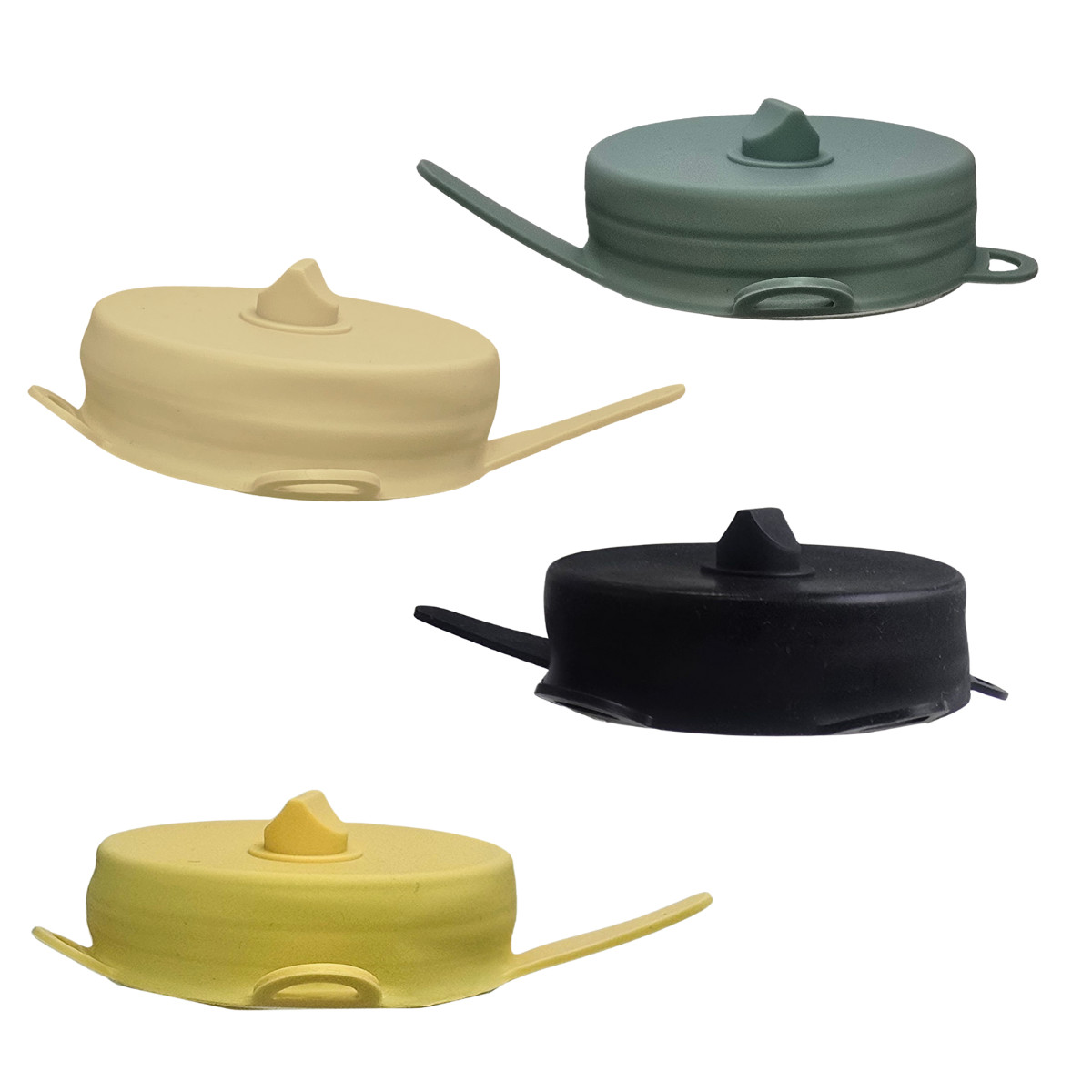 Fermentation Lids 4 EasyLid Airlock Pickle Pipes for 3″ Mason Jar Wide Mouth