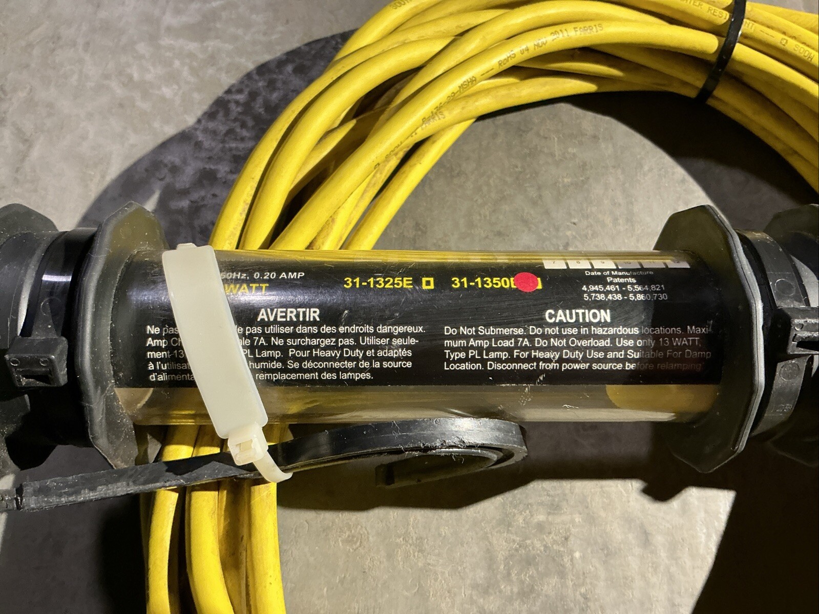 Jameson Corp. Sylvania Stubby Light 31-1350E 13 Watt 25ft Cable