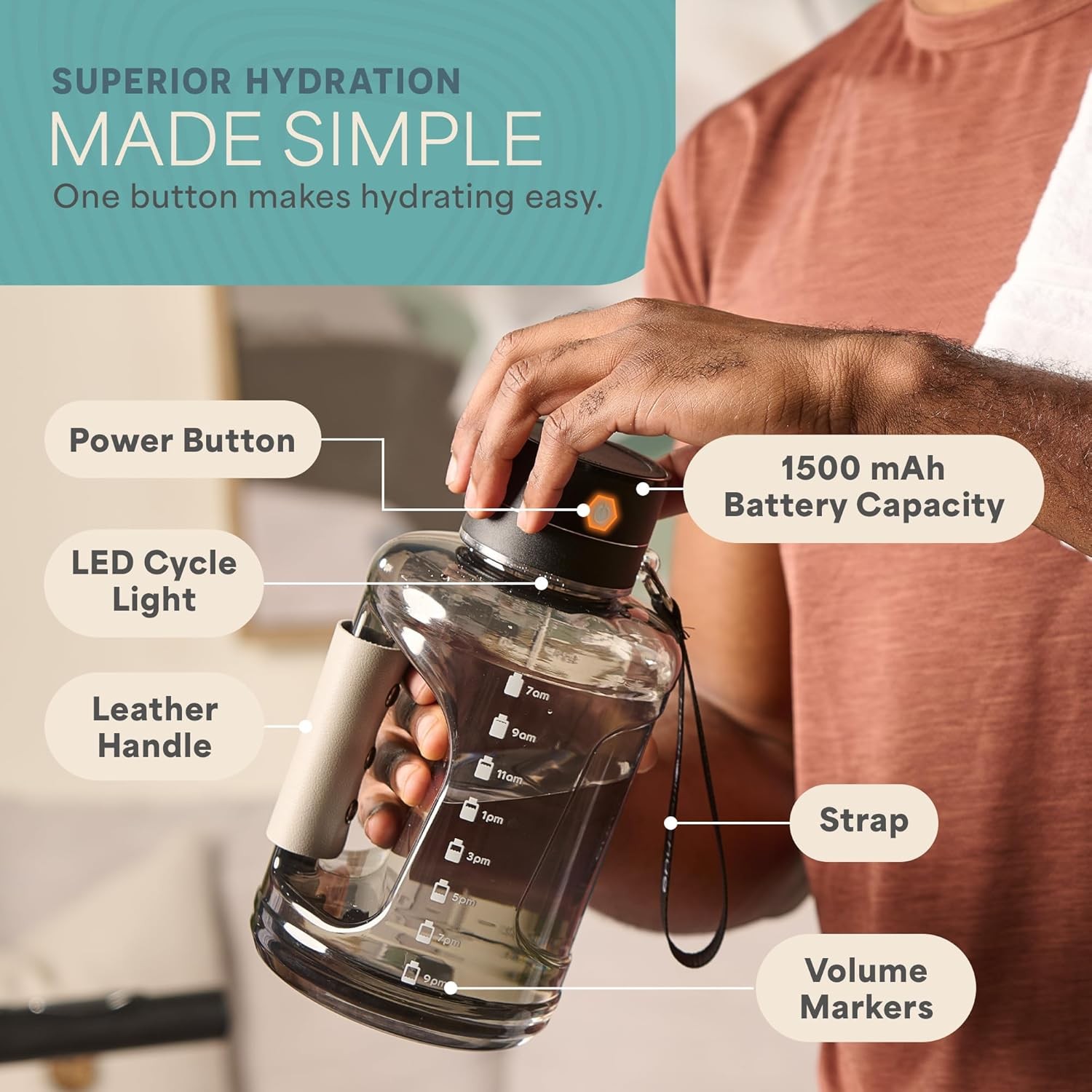 Lifepro Generator w/ SPE/PEM Technology Hydrogen Water Bottle (Open Box)