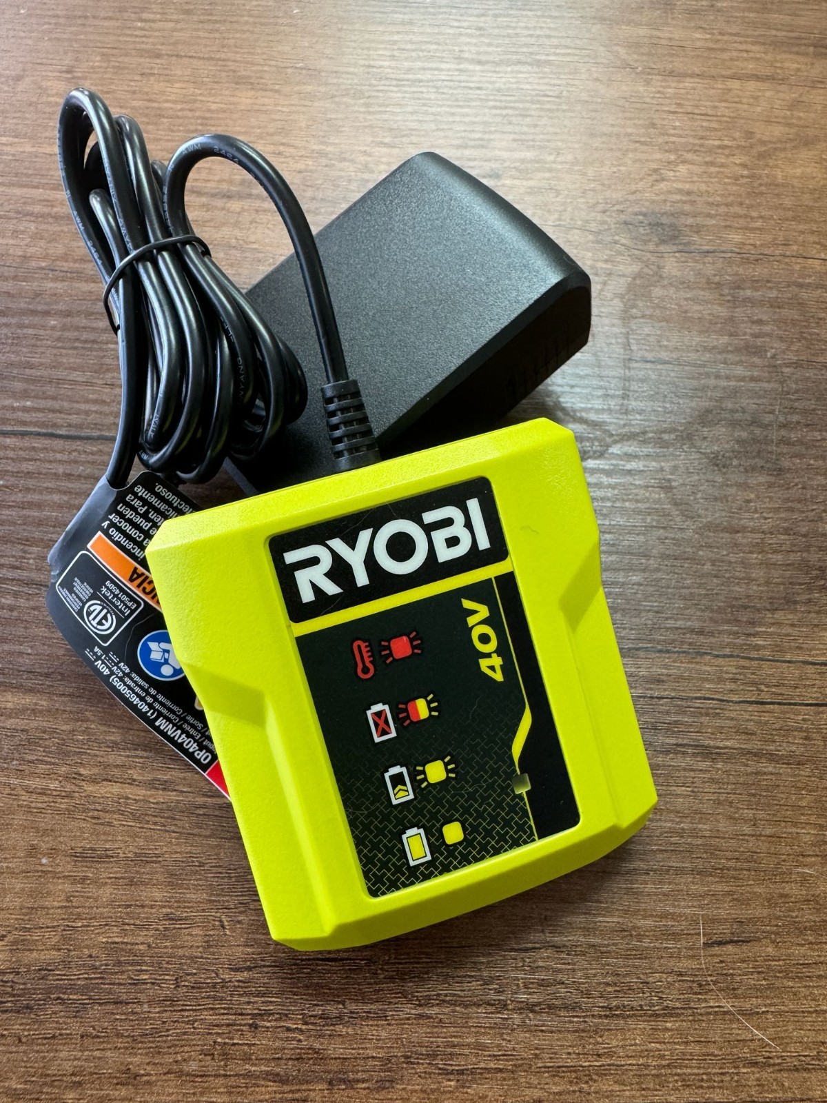RYOBI OP404VNM 40V 40 Volt Lithium Ion Compact SLIM Battery Charger