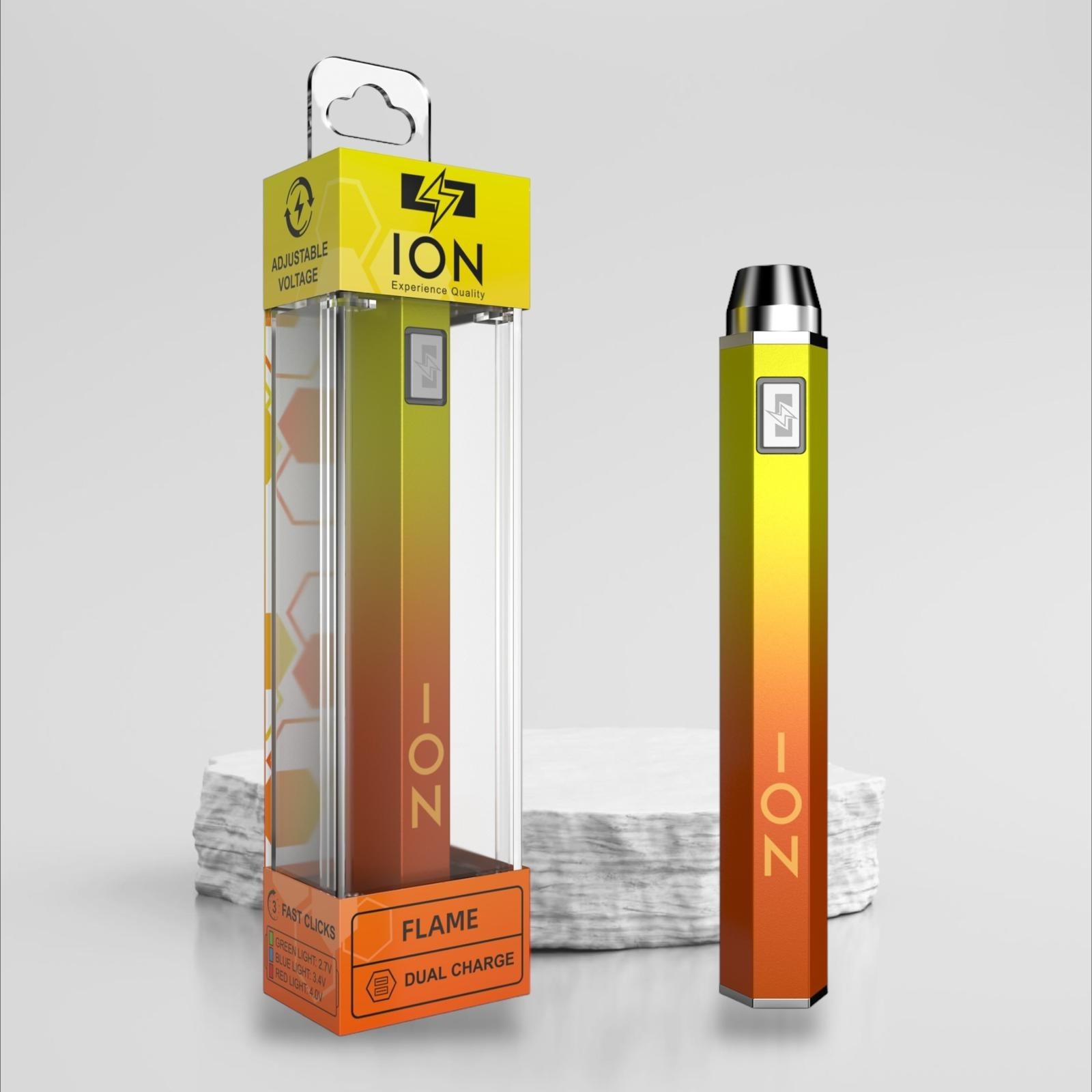 ION 1100mAh – 510 Flash Light Battery – Dual Charge – Premium Quality -10 Colors