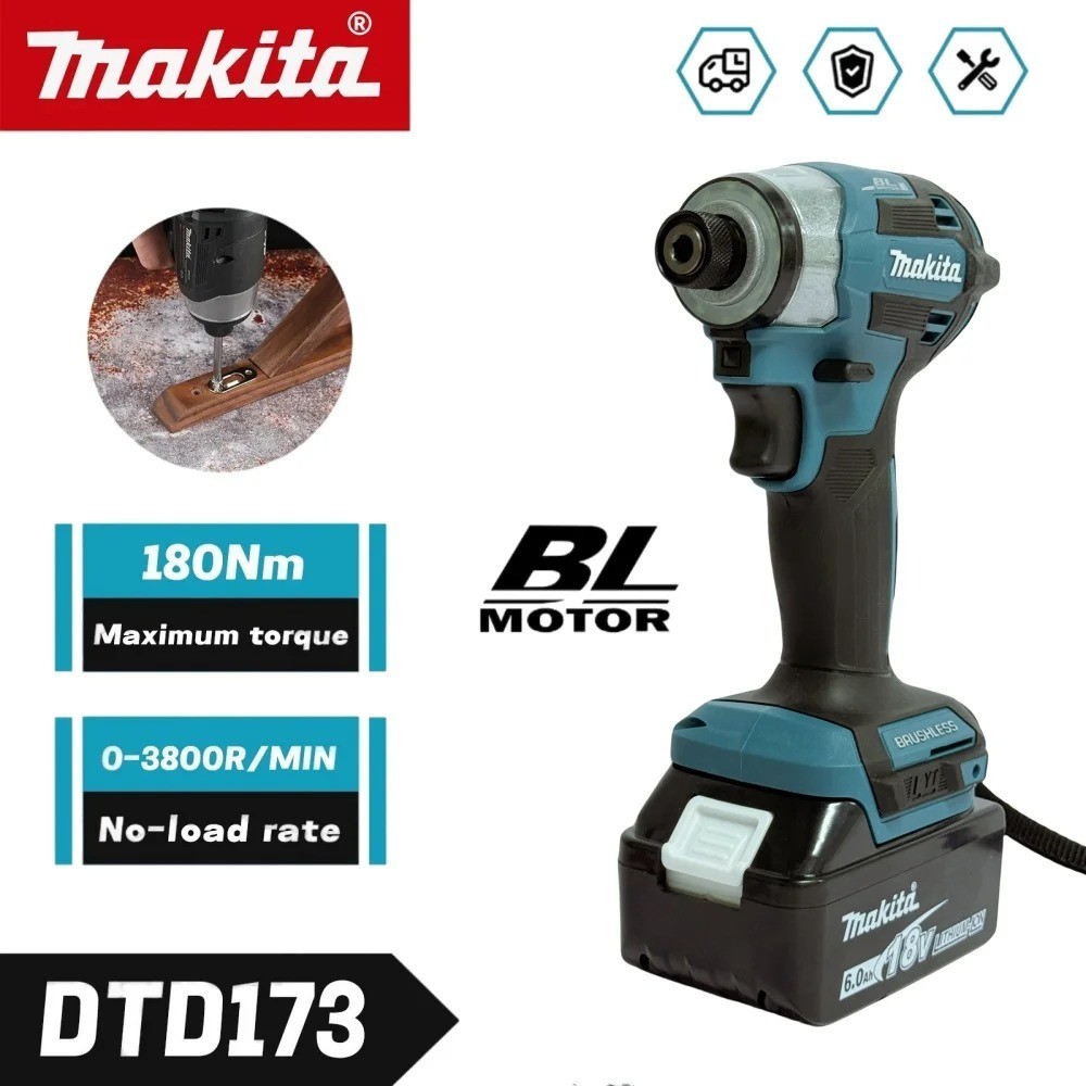 Makita DTD173 18V LXT Cordless Brushless 1/4″ Impact Driver Tool Only