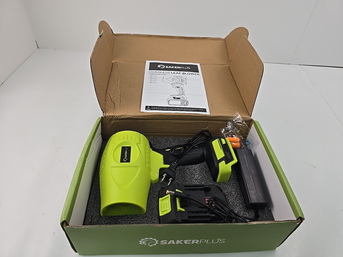 SAKER Cordless Leaf Blower Cordless BF173 (21V Max) 260 CFM