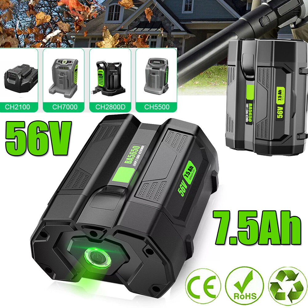 7500mAh 56V Lithium Battery For EGO BA2800 BA4200 Tool Lawn Mower Leaf Blower