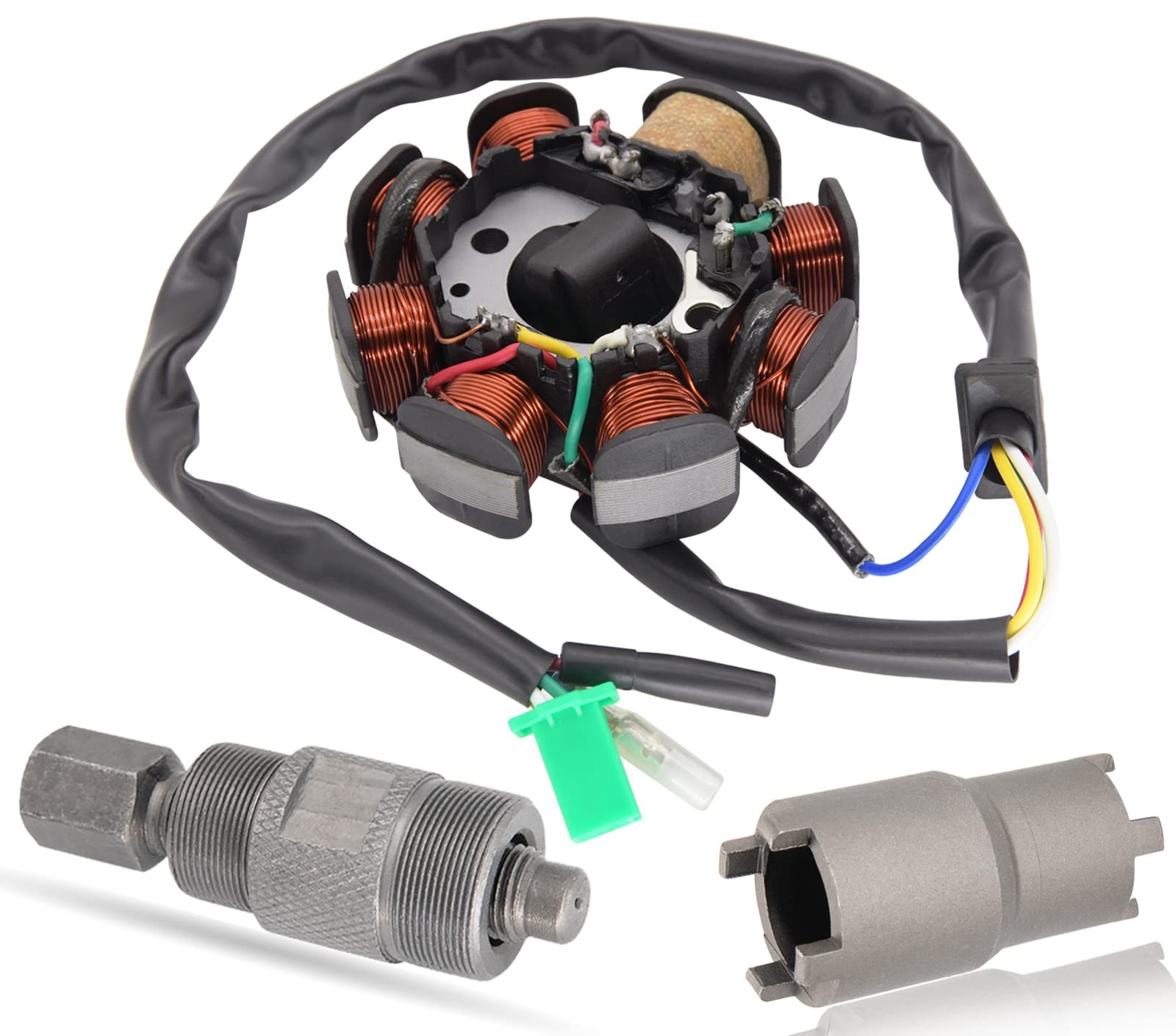 Ignition Stator Magneto AC 8 Pole 5 Wire Coil Scooter For GY6 50CC 60CC 80CC …