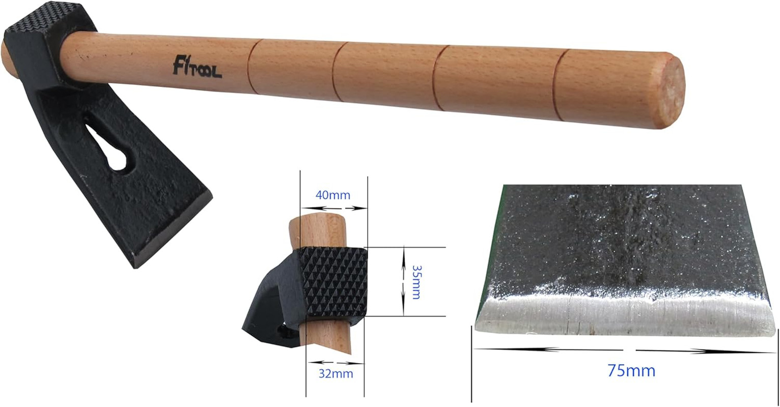 Forged Woodworking Hammer, Garden Hoe with Claw Hammer, Garden Hoe 1.7LB