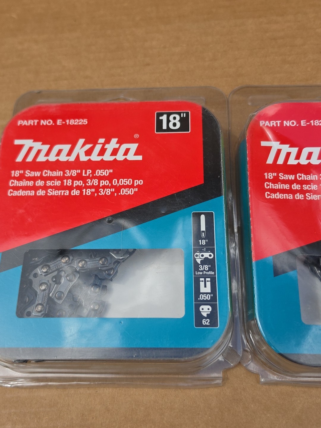 Makita E-18225 18″ Saw Chain 3/8″ LP .050″ (2 Pack)