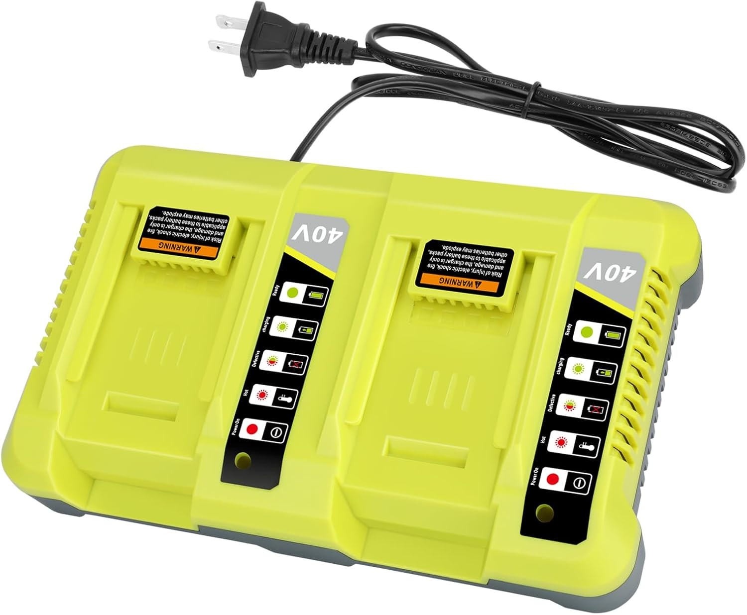 6.0Ah 40V Battery For Ryobi 40 Volt Lithium OP4060 OP40261 / OP401 Dual Charger