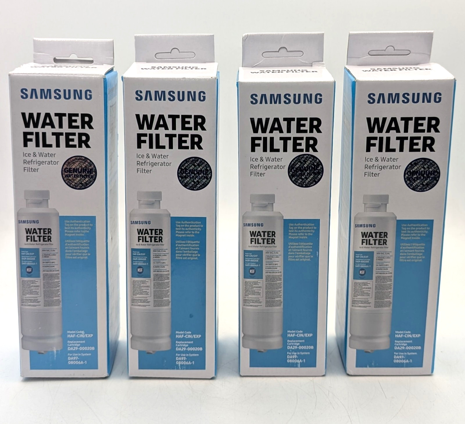 Samsung Refrigerator Water Filter HAF-CIN/EXP DA29-00020B – 4 PACK