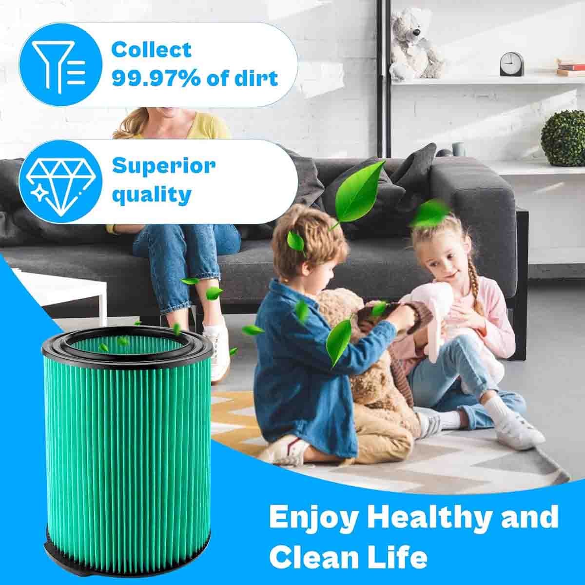VF6000 Filter Replace For Ridgid Wet Dry Vac Vacuum 5-20 Gallon WD5500 WD0671