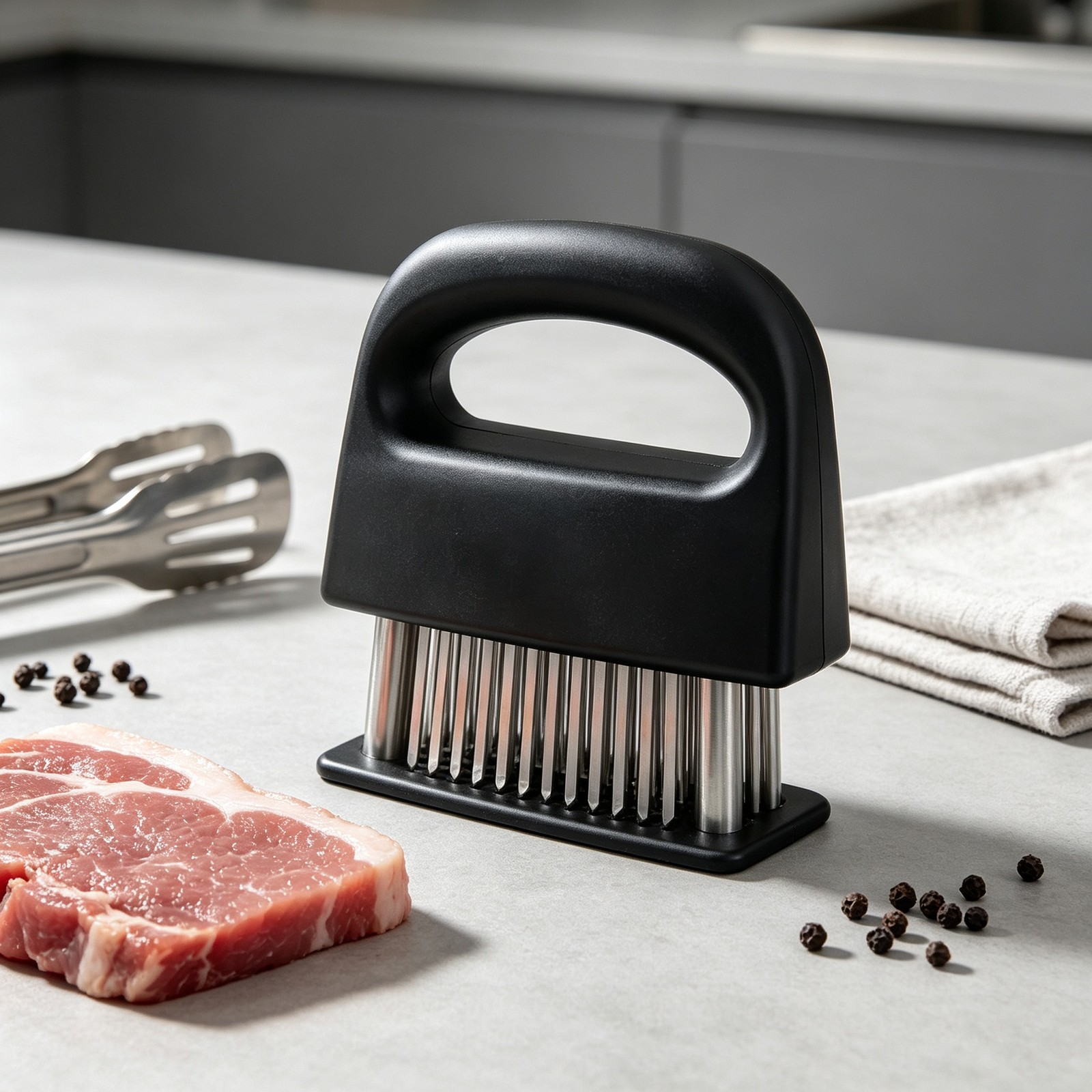 1PACK Meat Tenderizer Tool Stainless Steel Needle Cooking Hammer Kitchen Tool