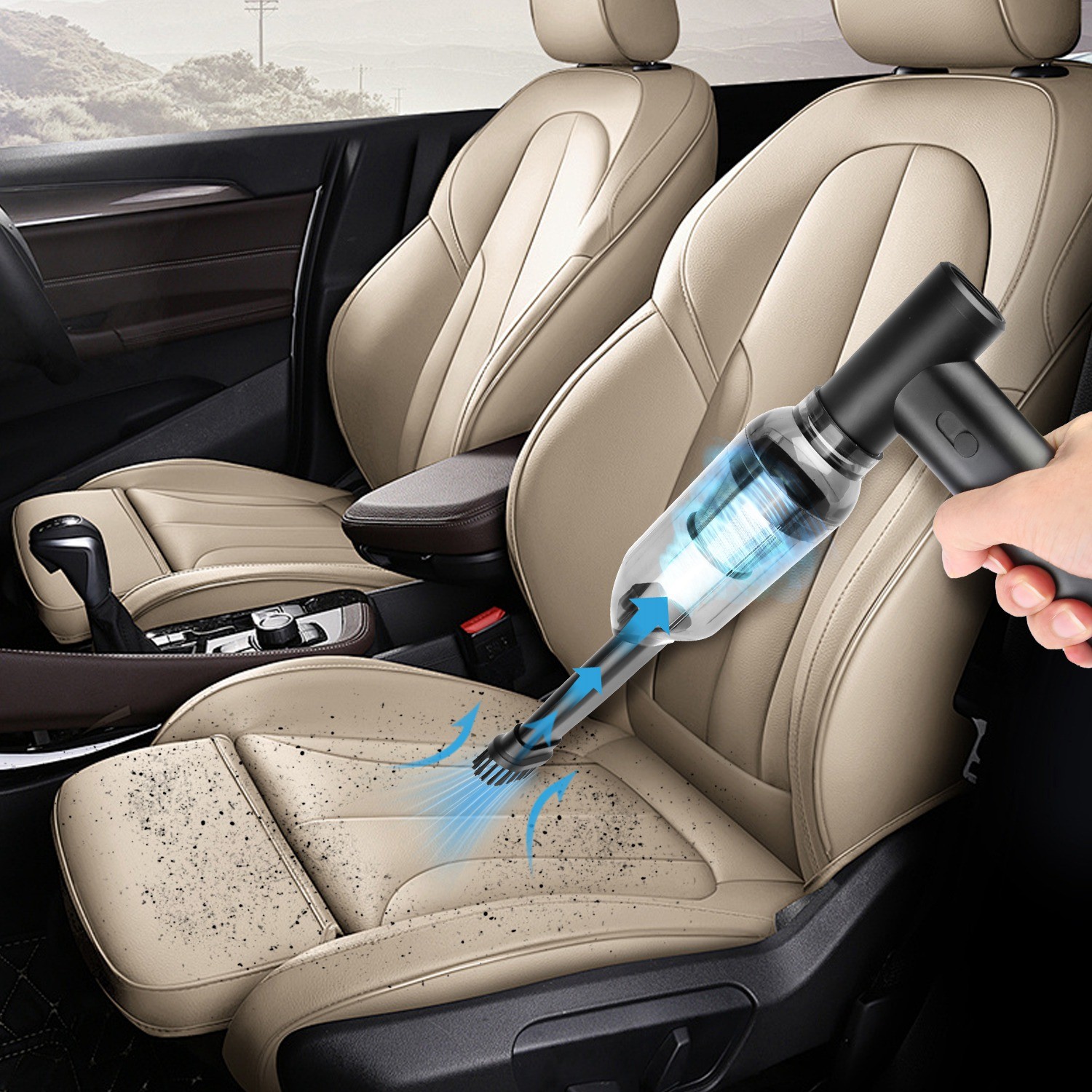1Set Compressed Air Duster Brushless Motor 250000RPM Stepless Variable Speed 1Wm