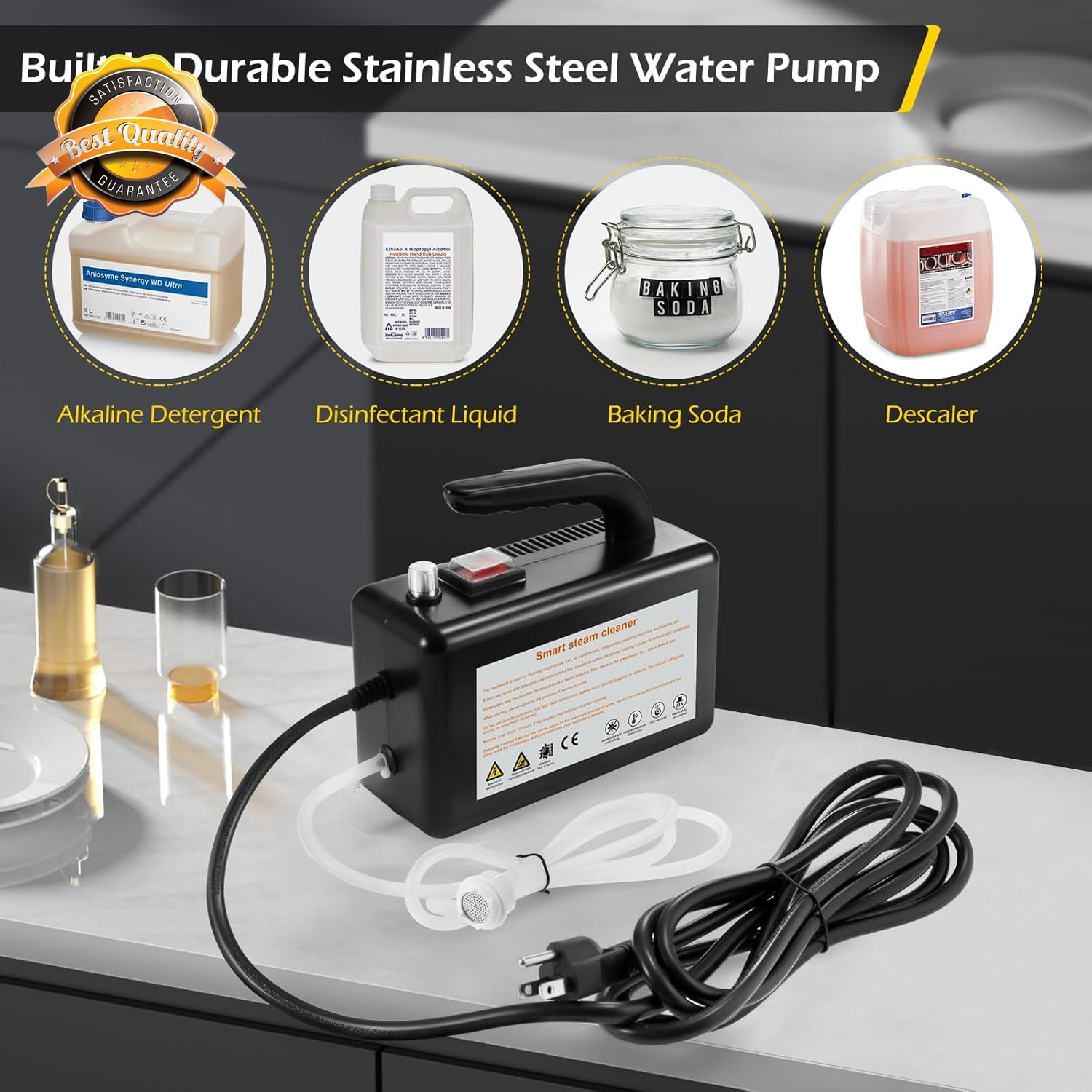 Handheld Steamer for Cleaning 1700W Car Engine Steam Cleaner | High Pressure Ste