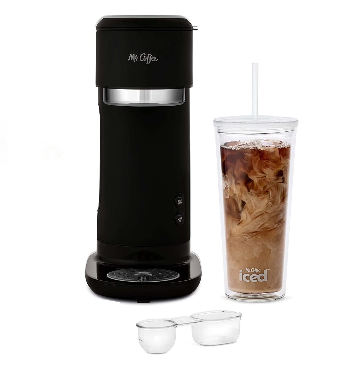 Mr. Coffee Iced and Hot Coffee Maker with 22-Ounce Tumbler – Black