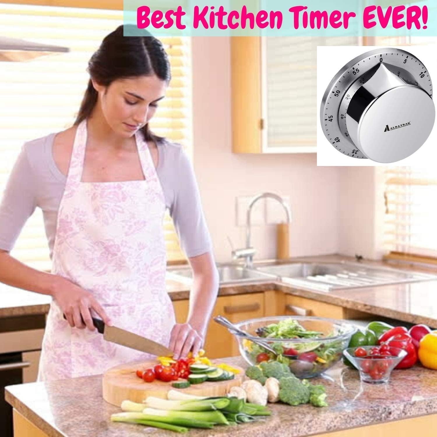 70db Loud Timer, Waterproof Stainless Steel Design – Ultimate Cooking Companion