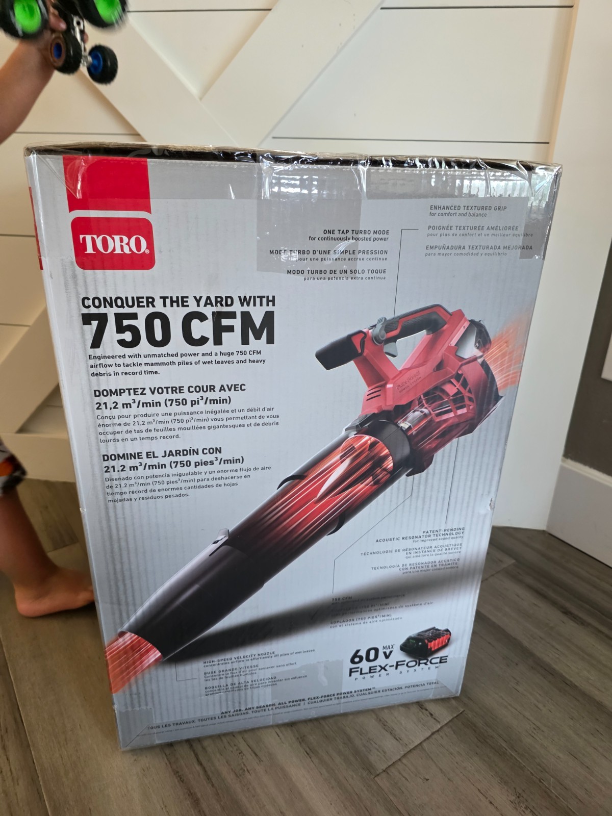 Toro Flex-Force 60V 750 CFM / 145 MPH Battery Leaf Blower Kit – With Battery