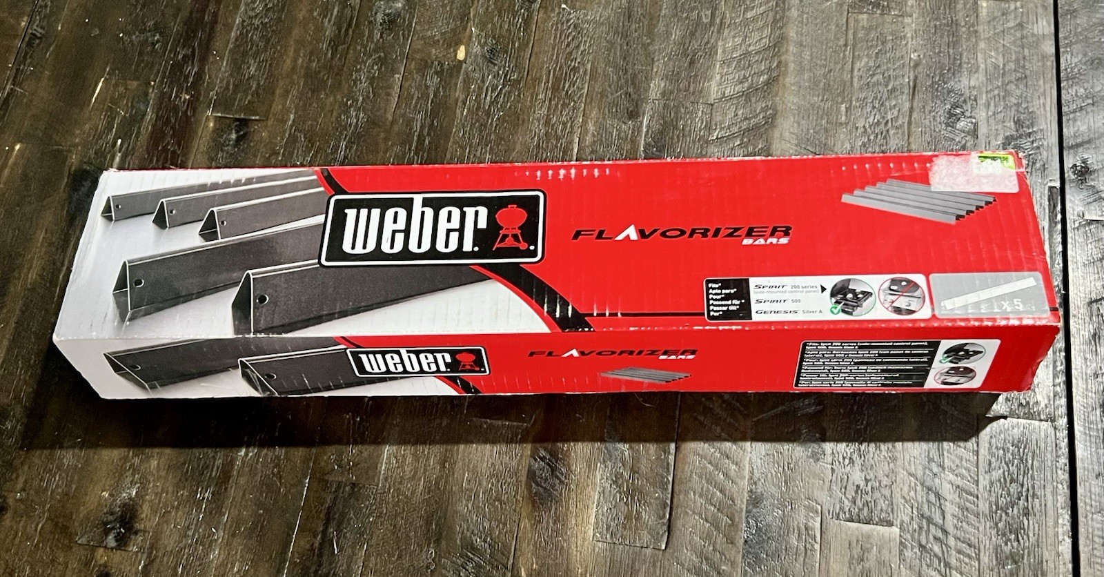 Weber Flavorizer Bars Replacement Set of 5 for Spirit 200/500, Genesis Silver A