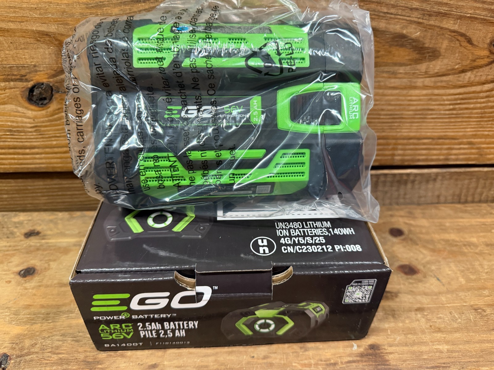 EGO Power + Battery 56V 2.5AH Lithium Ion Genuine OEM BA1400T 2026 Date Stamp