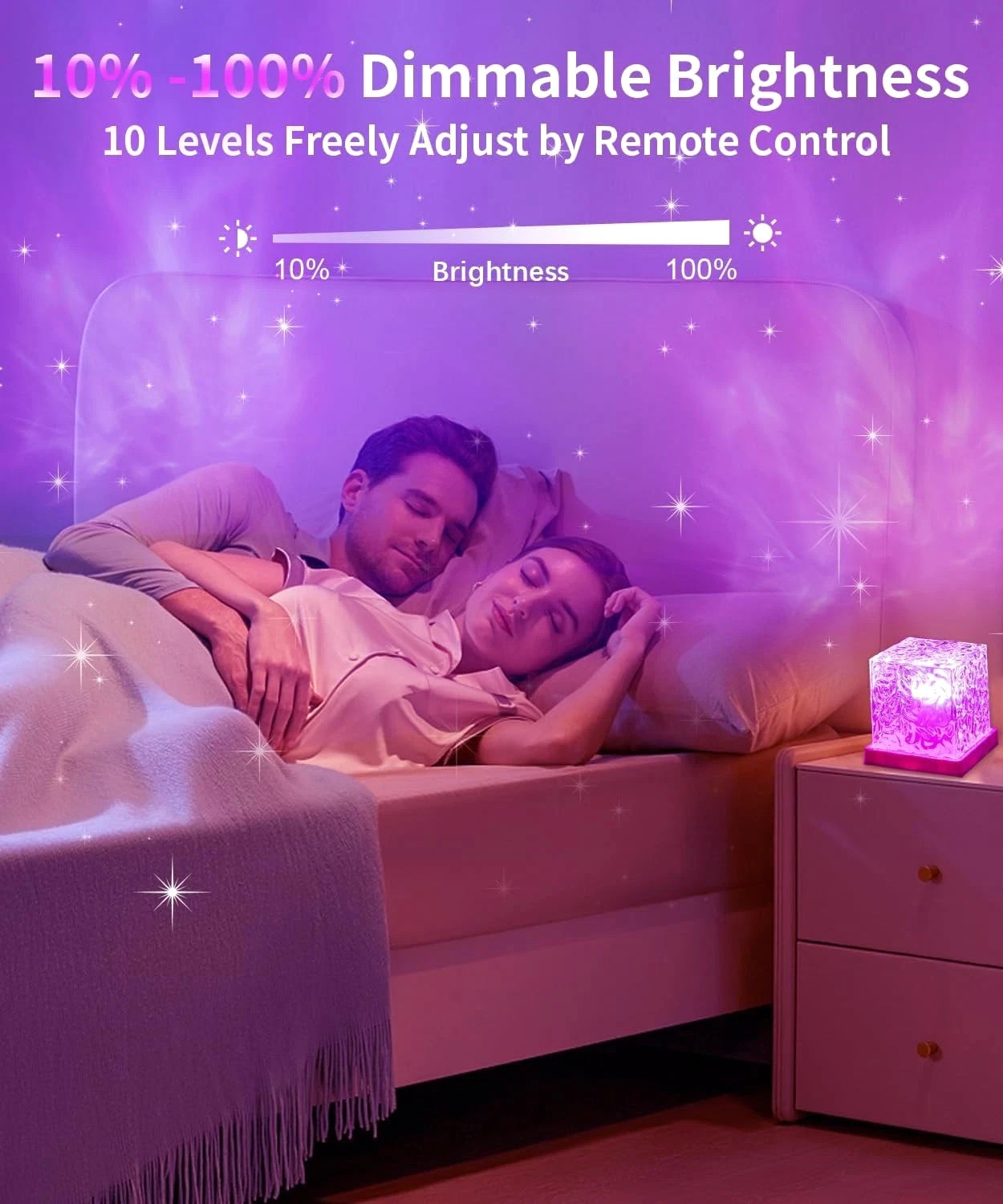 Northern Lights Projector Galaxy Lamp 16 Color LED Mood Light Remote Ocean Wave
