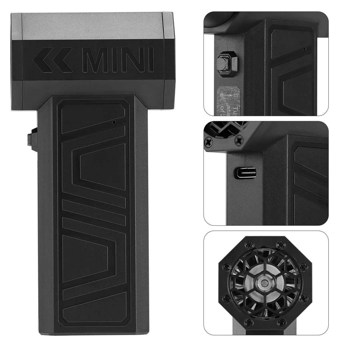 Mini Portable Blower Fan Turbo 130000RPM Electric Jet Dry Blower Air Blower US
