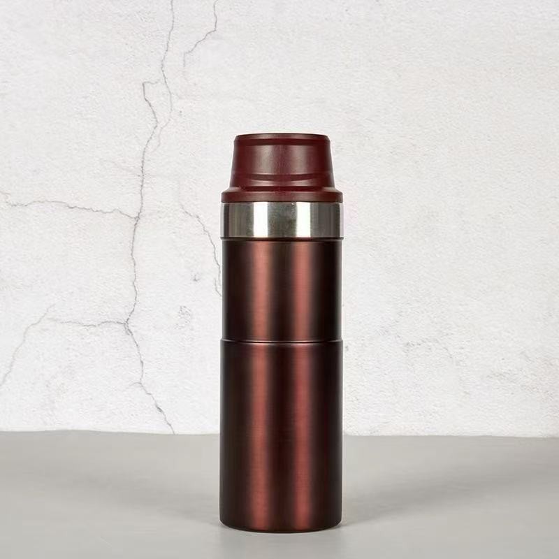 500ml Bpa Free Classic Trigger Action Travel Coffee Mug 16OZ Double Wall Cup In