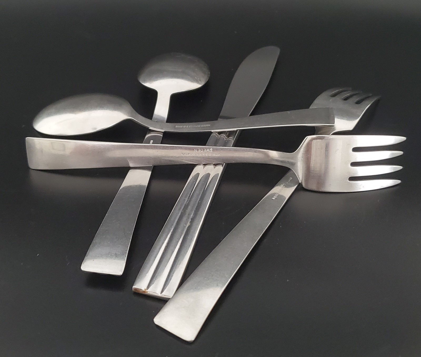 GENSE SWEDEN STAINLESS STEELE THEBE FLATWARE ONE-PLACE SETTING