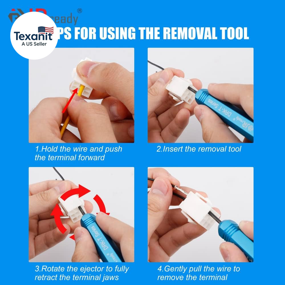 ST5228 Extractor Tools,Removal Tools Kit for JST/AMP .062″ /Molex .062″ & .093”