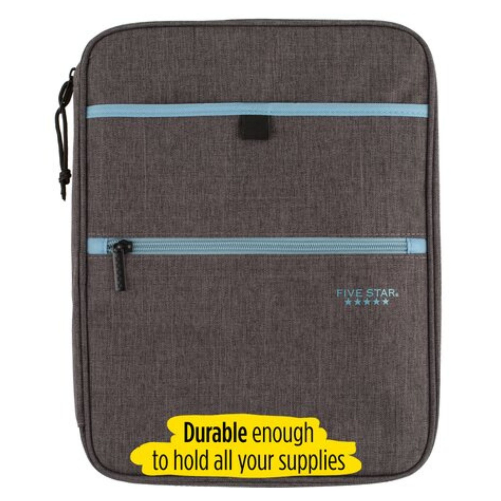 Five Star Carry-All Zipper Binder: 1 in. / 375 sheet capacity (Color May Vary)
