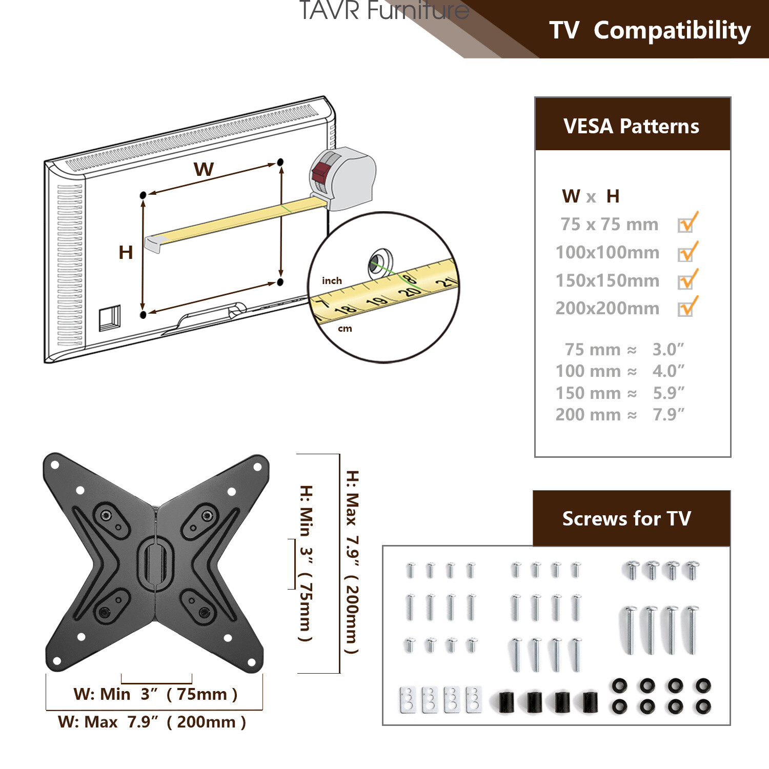 Mobile Floor Monitor Stand for 13-42 inch Flat Screen or Curved TVs