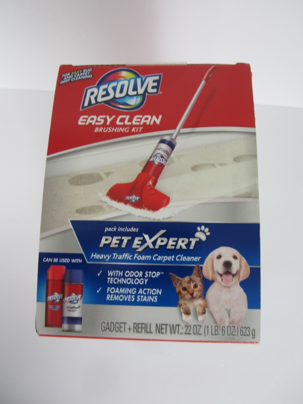 NEW Resolve Easy Clean Pet Expert Brushing Kit Heavy Traffic Carpet Cleaning