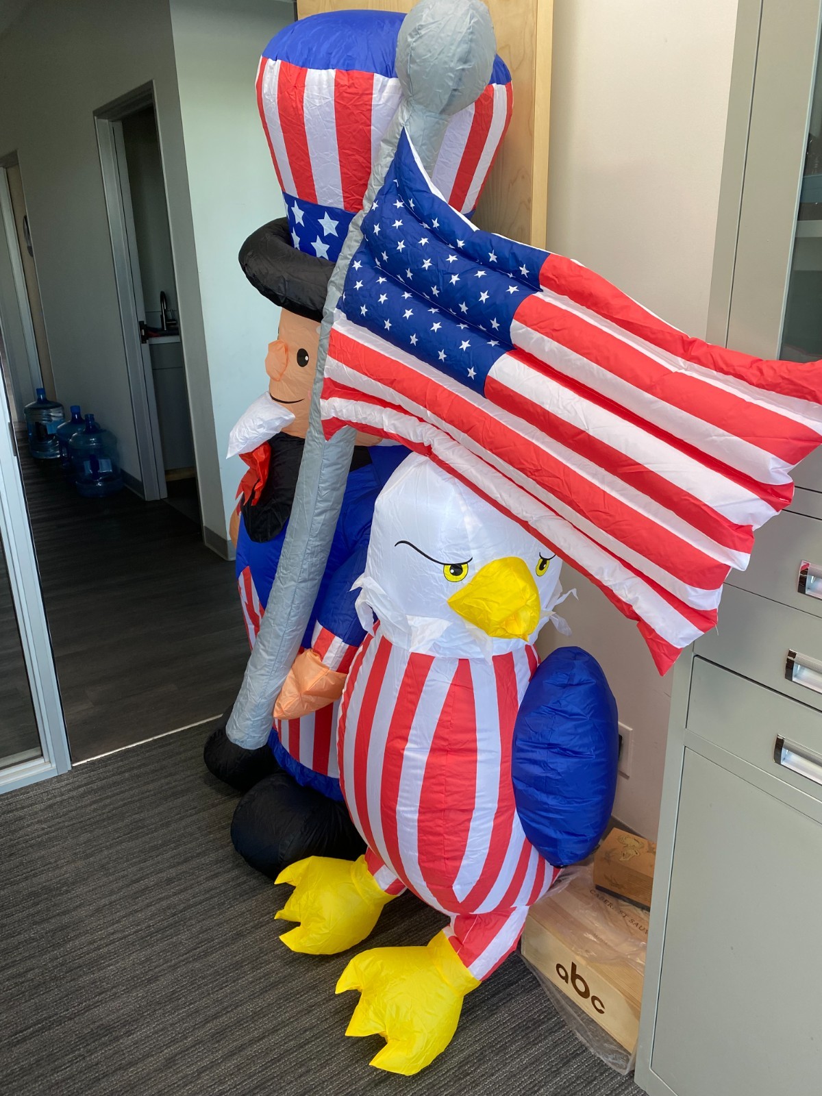 6ft High Inflatable Patriotic Independence Day 4th July Uncle Sam Flag Eagle 401