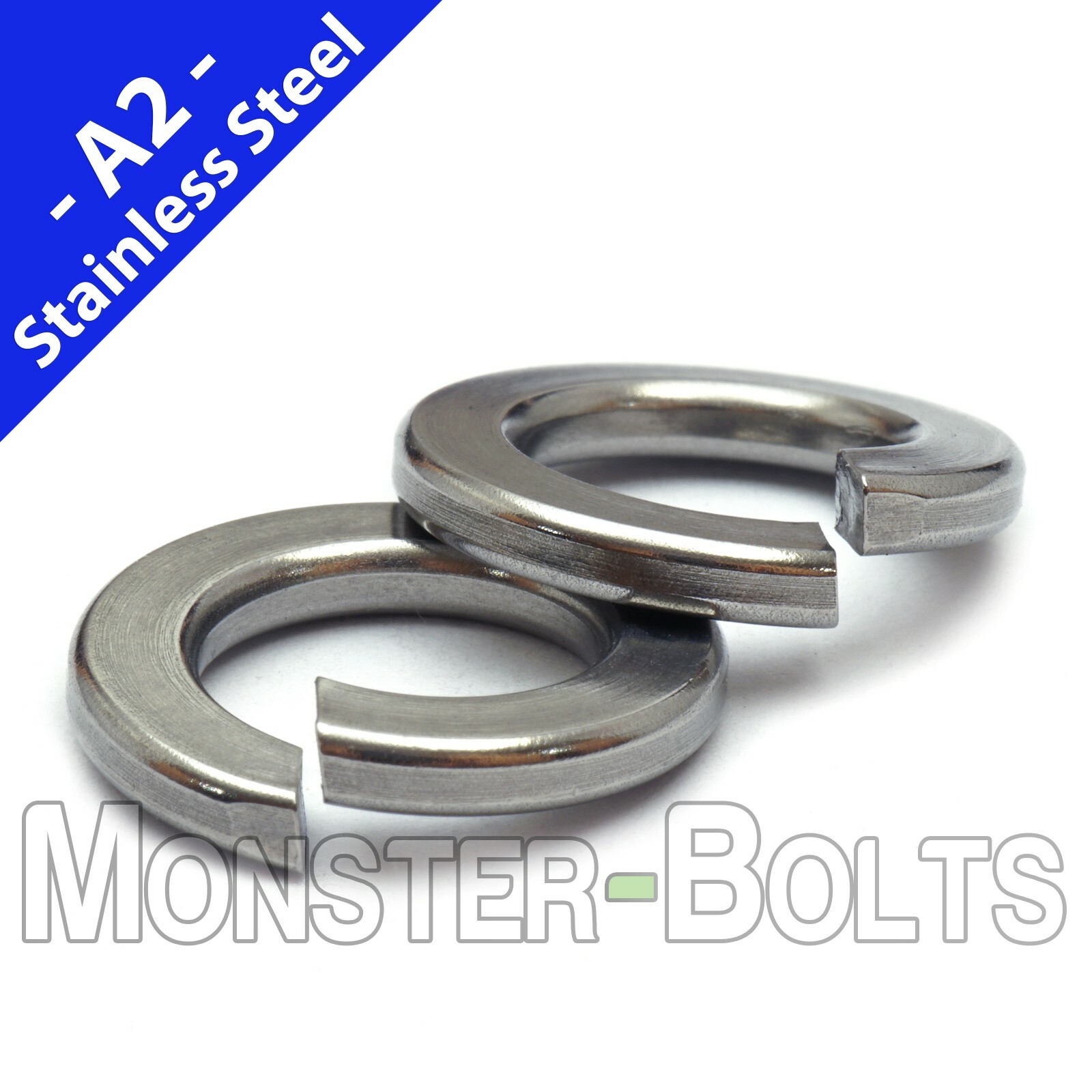 SAE Stainless Steel Split Lock Washers – #2 #4 #6 #8 #10 1/4″ 5/16″ US Inch 18-8