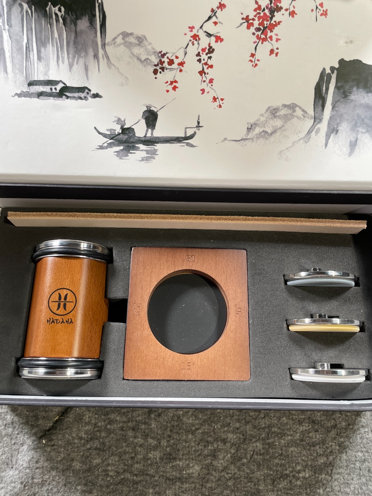 Hadana Pro PREMIUM Knife Sharpener Set – Four Grinding Angles – NIB