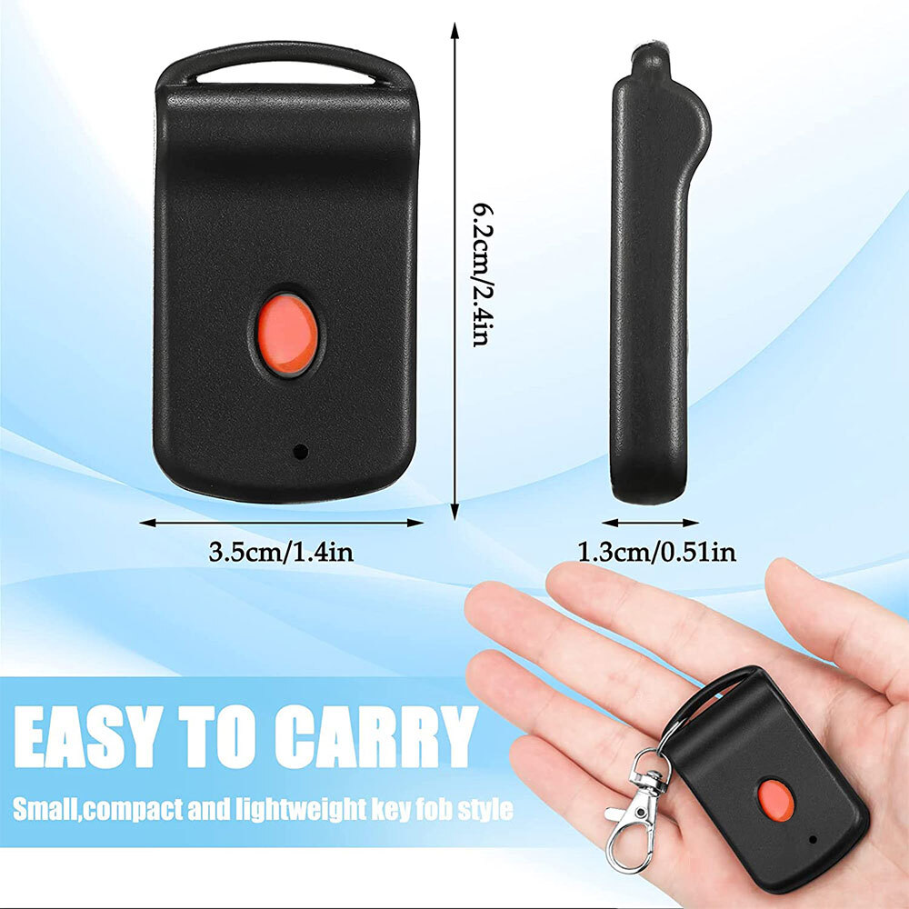 2PC Garage Door Gate Opener Transmitter 10 Digit Pins Code Remote Control 300MHz