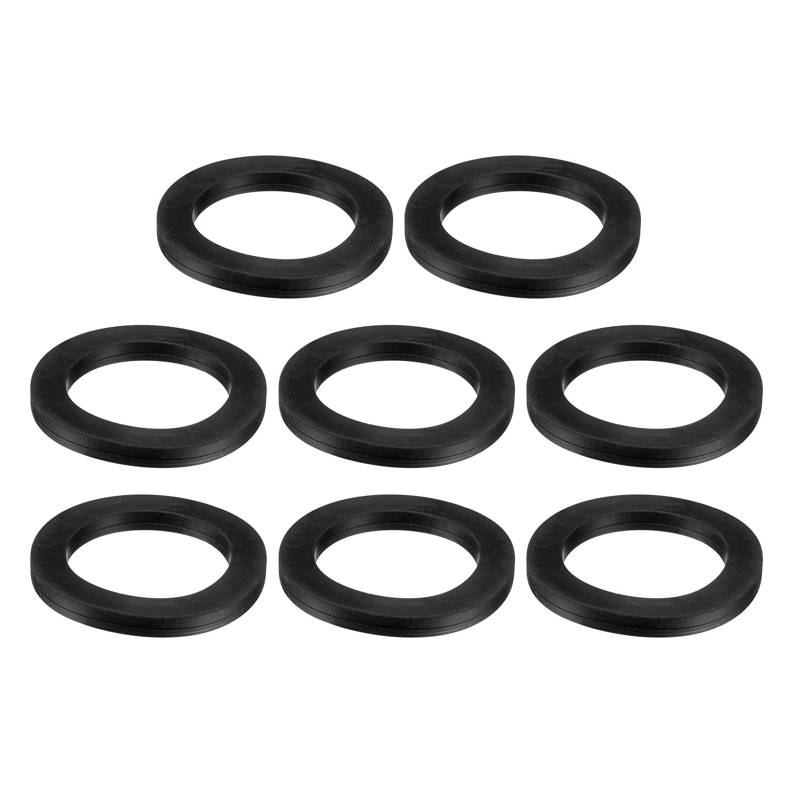 8Pcs Nitrile Rubber Flat Washer DN65 2-9/16″ OD x 2″ ID x 1/4″ Thick Black