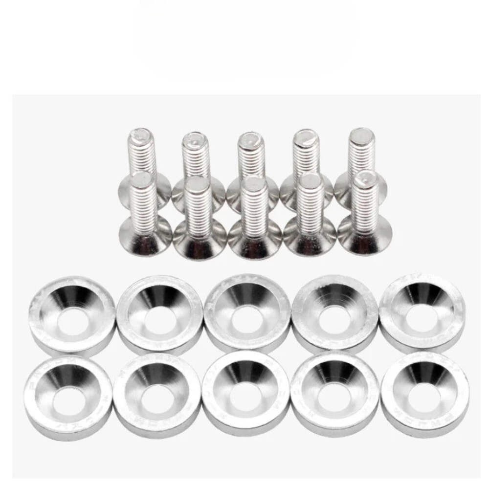 JDM Fender Washers M6 Bolt Set Car Modification Gasket Screw Fender Bumper Engin