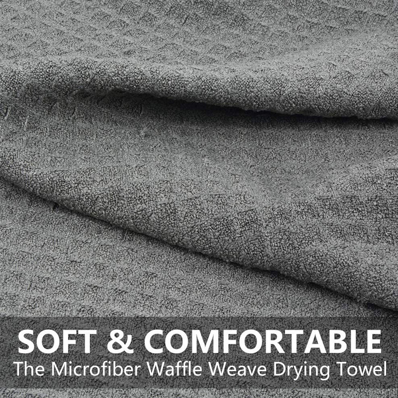 3 Pcs Microfiber Waffle Weave Glass Window Auto Home Cleaning Towel 24×16 inch