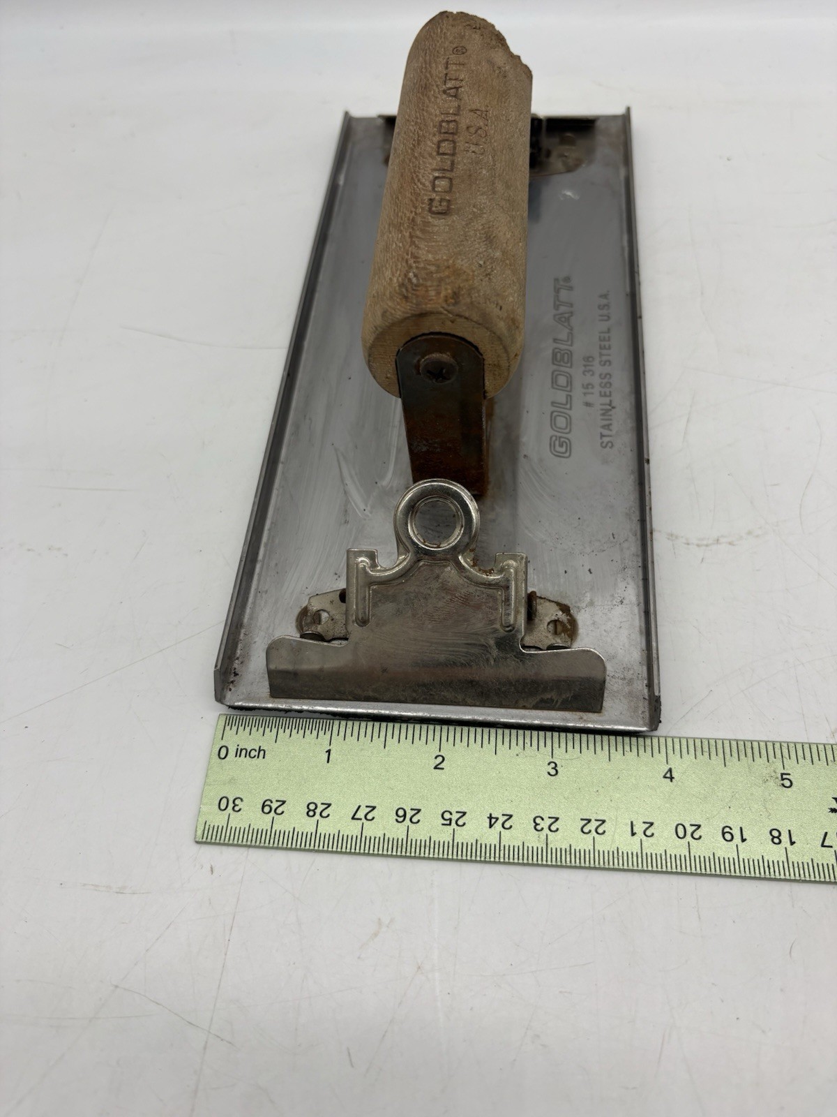 Vintage Goldblatt Handheld Sander Sanding Float Stainless Steel 15 316 Tool